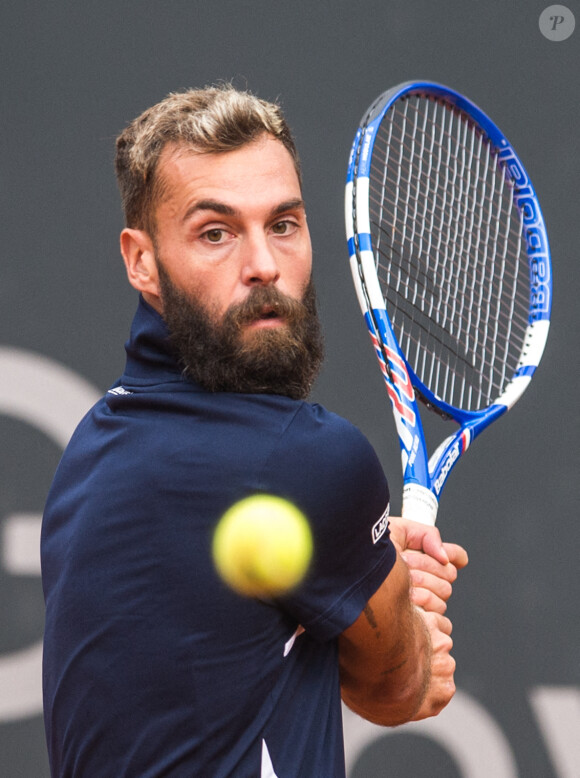 Benoît Paire a été éliminé au premier tour de l'Open d'Allemagne, après son abandon face à Casper Ruud. Hambourg, le 23 septembre 2020.