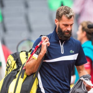 Benoît Paire a été éliminé au premier tour de l'Open d'Allemagne, après son abandon face à Casper Ruud. Hambourg, le 23 septembre 2020.