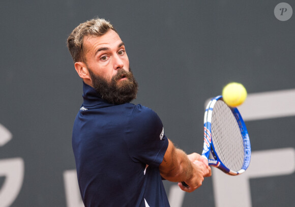 Benoît Paire a été éliminé au premier tour de l'Open d'Allemagne, après son abandon face à Casper Ruud. Hambourg, le 23 septembre 2020.