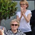 Inauguration de la rue Jacques et Bernadette Chirac, par la femme de l'ancien président de la République, Bernadette Chirac (en fauteuil roulant) et sa fille Claude, à Brive-la-Gaillarde. Le 8 juin 2018   