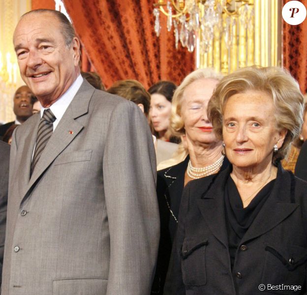 Jacques et Bernadette Chirac - Palais de l'Élysée.