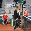 Marion Bartoli, enceinte de son premier enfant, lors des internationaux de tennis de Roland Garros à Paris le 27 septembre 2020. © Dominique Jacovides / Bestimage