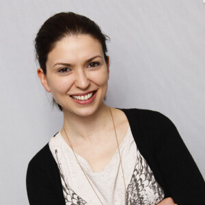 Lucie Bernardoni - People à l'émission "On repeint la musique" à Paris, le 14 mars 2014