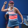Clara Burel se qualifie pour la finale junior de l'US Open, à New York. Photo by Corinne Dubreuil/ABACAPRESS.COM