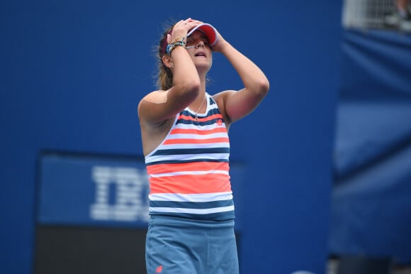 Clara Burel se qualifie pour la finale junior de l'US Open, à New York, le 8 septembre 2018. Photo by Corinne Dubreuil/ABACAPRESS.COM