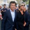 Le chef Guy Martin et sa femme Katherina Marx - Arrivées - Obsèques de Mireille Darc en l'église Saint-Sulpice à Paris, France, le 1er septembre 2017.