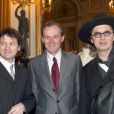 Guy Martin, Jean-Jacques Aillagon et Marc Veyrat au ministère de la Culture en 2003.