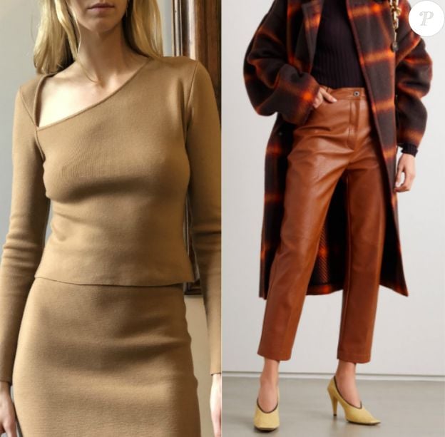 Le top Victor Glemaud et le pantalon Stella McCartney (Net-à-Porter) de Meghan Markle, vus le 1er octobre 2020 dans une interview pour le journal anglais "Evening Standard".