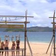 Les aventuriers de "Koh-Lanta, Les 4 Terres" durant l'épreuve de confort.