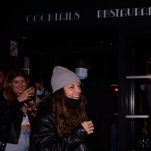 Exclusif - Camille Lellouche et Gad Elmaleh lors de la soirée de lancement du Fridge, le nouveau comedy club de Kev Adams à Paris le 24 septembre 2020. © Rachid Bellak / Bestimage