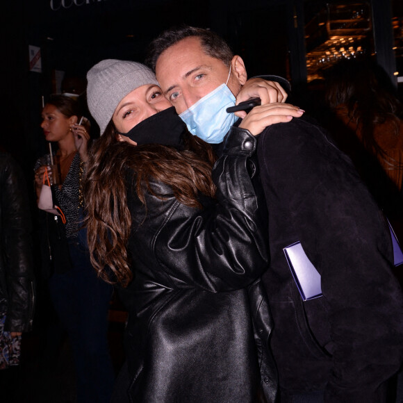 Exclusif - Camille Lellouche et Gad Elmaleh lors de la soirée de lancement du Fridge, le nouveau comedy club de Kev Adams à Paris le 24 septembre 2020. © Rachid Bellak / Bestimage