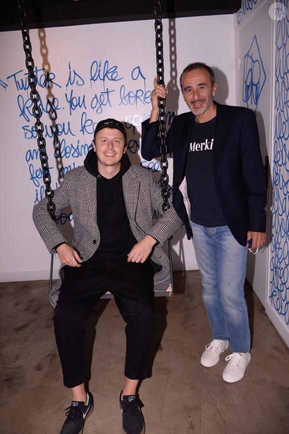 Exclusif - Norman et Elie Semoun lors de la soirée de lancement du Fridge, le nouveau comedy club de Kev Adams à Paris le 24 septembre 2020. © Rachid Bellak / Bestimage