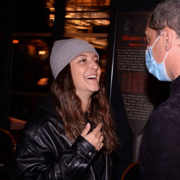 Exclusif - Camille Lellouche et Gad Elmaleh lors de la soirée de lancement du Fridge, le nouveau comedy club de Kev Adams à Paris le 24 septembre 2020. © Rachid Bellak / Bestimage