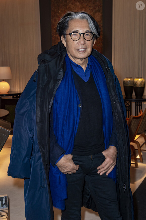 Kenzo Takada lors du salon PAD (Paris Art Design) à Paris le 3 avril 2019. © Julio Piatti / Bestimage