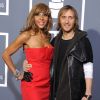 David Guetta et Cathy Guetta aux Grammy Awards 2011 à Los Angeles.