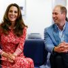Le prince William, duc de Cambridge, et Kate Middleton, duchesse de Cambridge, visitent un "Job Centre" de Londres, le 15 septembre 2020. Sur place, ils se sont entretenus avec des demandeurs d'emplois en pleine épidémie de coronavirus (Covid-19).