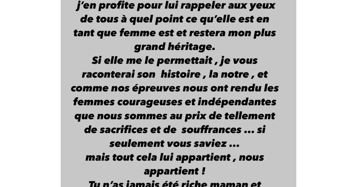 Amel Bent Souhaite Un Joyeux Anniversaire A Sa Mere Dans Sa Story Instagram Du 8 Octobre Purepeople