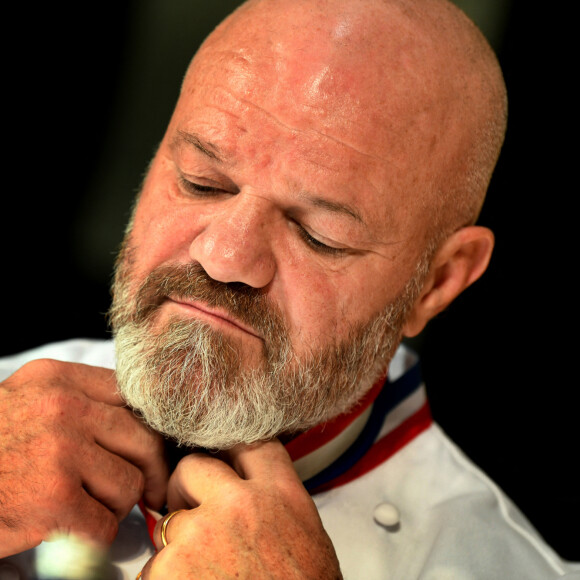 Philippe Etchebest préside le salon français de la restauration "Expotel" à Bordeaux. Il dirige aussi la journée des chefs et sa compétion regroupant 22 Etoiles sur l'évènement, le 25 Novembre 2019. © Patrick Bernard/ Bestimage
