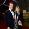 Dominic West et sa femme Catherine Fitzgerald à la soirée "Evening Standard Theatre Awards" à Londres, le 22 novembre 2015.