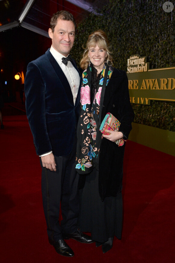 Dominic West et sa femme Catherine Fitzgerald à la soirée "Evening Standard Theatre Awards" à Londres, le 22 novembre 2015.