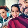 David Mora avec Anne-Élisabeth Blateau, sa complice de Scènes de ménages et leur "fille Emma", sur Instagram, septembre 2020.