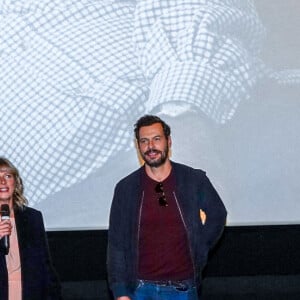 Laurent Lafitte - Karin Viard - Vincent Macaigne - Helene Vincent - Photocall du film "L'origine du monde" (sélection officielle du Festival de Cannes 2020) au festival Lumière à Lyon le 11 octobre 2020. © Sandrine Thesillat / Panoramic / Bestimage