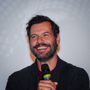 Laurent Lafitte - Photocall du film "L'origine du monde" (sélection officielle du Festival de Cannes 2020) au festival Lumière à Lyon le 11 octobre 2020. © Sandrine Thesillat / Panoramic / Bestimage