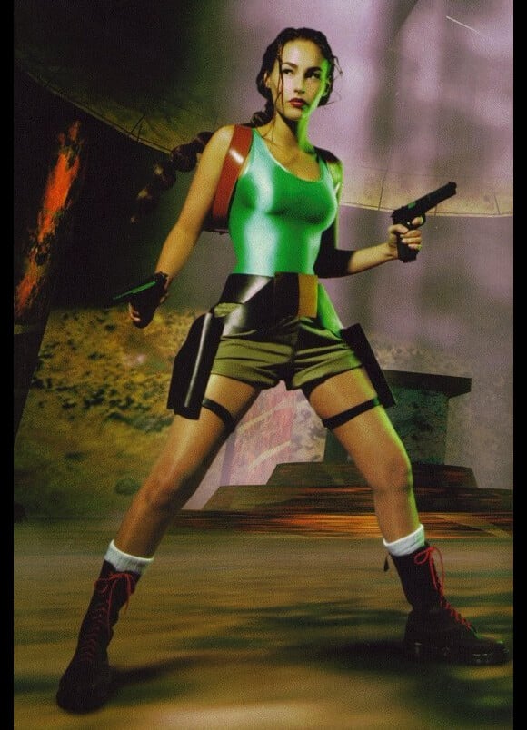 Vanessa Demouy en Lara Croft en 1997.