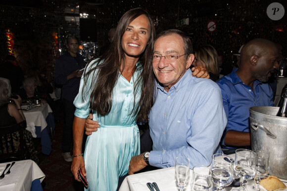 Exclusif - Nathalie Marquay et son mari Jean-Pierre Pernaut - Soirée au Don Camilo pour le lancement du clip "Radio Aktébo" de l'association Aktebo au profit des enfants malades à Paris le 17 septembre 2019. © Jack Tribeca/Bestimage