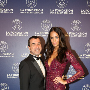 Exclusif - Arnaud Lagardère et sa femme Jade Foret (Lagardère) - Dîner de gala au profit de la Fondation PSG au Parc des Princes à Paris le 16 mai 2017. © Rachid Bellak/Bestimage