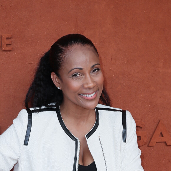 Christine Kelly - Jour 1 - People dans le village lors des Internationaux de Tennis de Roland-Garros à Paris, le 27 mai 2018. © Jacovides/Moreau/Bestimage 