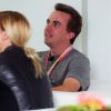 Exclusif - Frankie Muniz et sa compagne Paigey Price dans le paddock du grand prix de formule 1 de Barcelone-Catalunya le 13 mai 2017. 