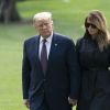 Donald J. Trump et son épouse Mélania arrivent à la Maison Blanche à Washington DC, le 11 septembre 2020. 