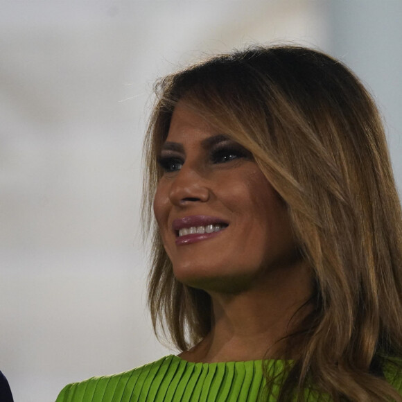 Melania Trump - Donald Trump accepte officiellement l'investiture de son parti pour les prochaines élections lors du dernier jour de la Convention nationale républicaine à Washington, le 27 août 2020. Le président américain a qualifié son opposant démocrate J. Biden, de "destructeur de la grandeur de l'Amérique". 
