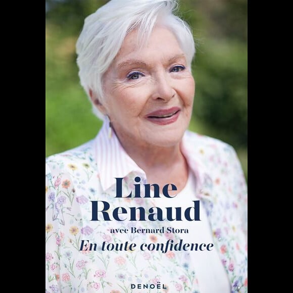 Couverture du livre "En toute confidence" de Line Renaud, avec Bernard Stora, sorti le 7 octobre 2020.