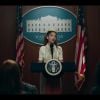 Ariana Grande gouverne le pays depuis la Maison Blanche dans son nouveau clip "Positions". Le 23 octobre 2020. 