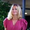 Sandrine Corman ( animatrice RTL ) lors de la 32ème édition du Télévie, l'opération de récolte de dons de RTL Belgium au profit du Fonds de la recherche scientifique (FNRS) pour aider la lutte contre la leucémie et le cancer. Belgique, Bruxelles