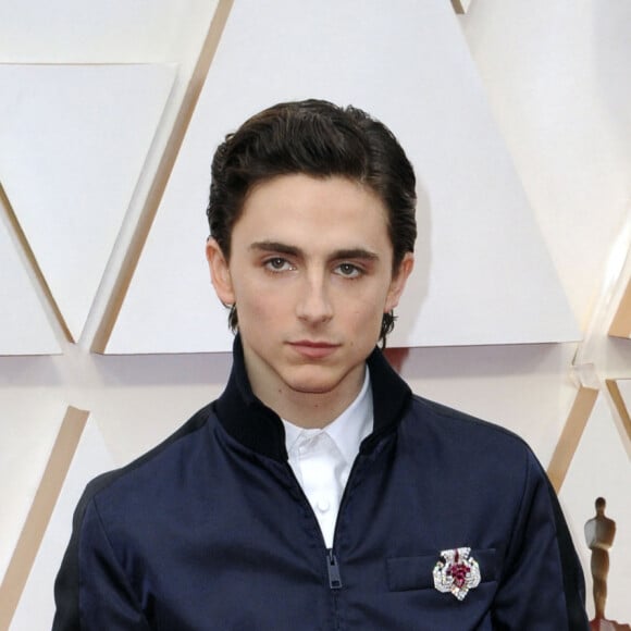 Timothée Chalamet - Photocall des arrivées de la 92e cérémonie des Oscars 2020 au Hollywood and Highland à Los Angeles le 9 février 2020.