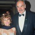 Sean Connery et sa femme Micheline Roquebrune - Archives. 1992