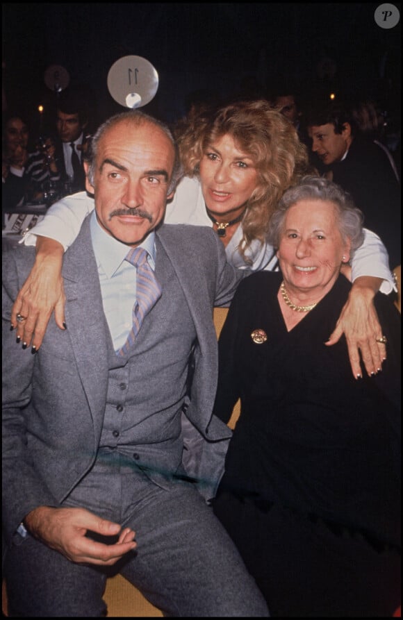 Sean Connery et sa femme Micheline Roquebrune - Archives. 1983