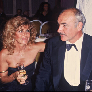 Sean Connery et sa femme Micheline Roquebrune - Archives. 1981