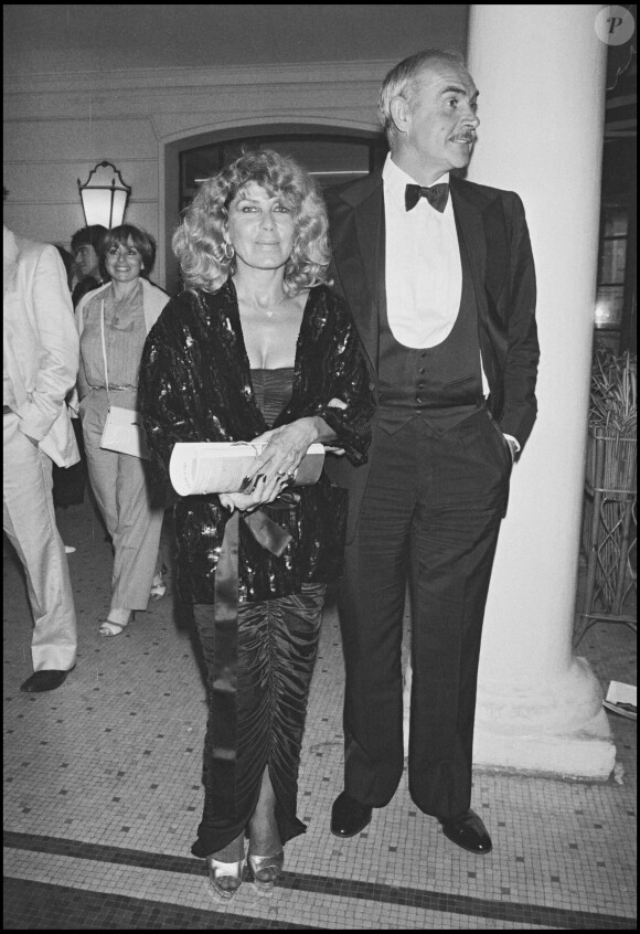 Sean Connery et sa femme Micheline Roquebrune - Archives. 1981