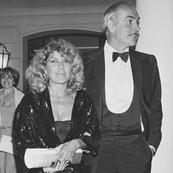 Sean Connery et sa femme Micheline Roquebrune - Archives. 1981