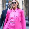 Celine Dion a choisi de s'habiller en rose pour la Journée Internationale pour les Droits des Femmes à New York le 7 mars 2020. 