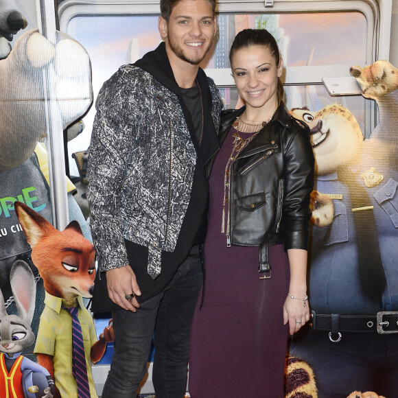 Rayane Bensetti et Denitsa Ikonomova - Avant-première du film "Zootopie" au cinéma Gaumont Marignan à Paris, le 28 janvier 2016. © Coadic Guirec/Bestimage