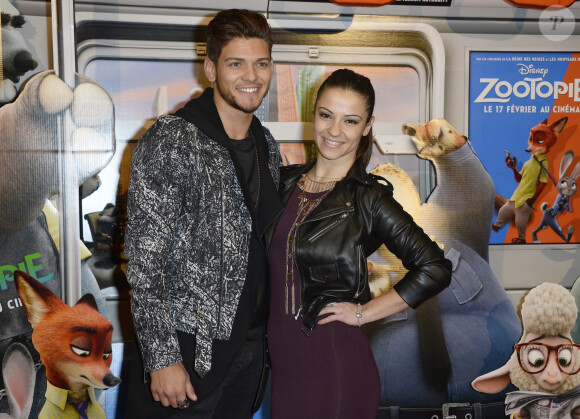 Rayane Bensetti et Denitsa Ikonomova - Avant-première du film "Zootopie" au cinéma Gaumont Marignan à Paris, le 28 janvier 2016. © Coadic Guirec/Bestimage