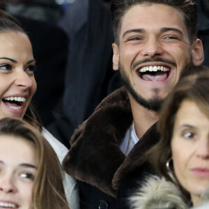 Rayane Bensetti et Denitsa Ikonomova au match de football PSG (Paris-Saint-Germain) - Lille (LOSC) au Parc des Princes à Paris, le 2 novembre 2018.