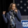 Kamala Harris est en campagne pour soutenir Joe Biden à Reno le 27 octobre 2020. © Paul Kitagaki Jr./ZUMA Wire / Bestimage 