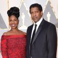 Denzel Washington et sa femme Pauletta - Les célébrités arrivent à la 89ème cérémonie des Oscars au Hollywood &amp; Highland Center à Hollywood, le 26 février 2017. © Lisa O'Connor/Zuma Press/Bestimage