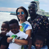 Blaise Matuidi, son épouse Isabelle Matuidi et leurs trois enfants à New York en juin 2019.